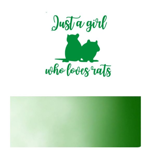 Just A Girl Who Loves Rats- Funny Rats Vinyl Decals Car, Laptop, Windows - Picture 9 of 14
